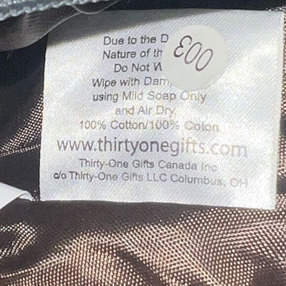 Thirty-One Solid Gray Diaper Bag Unisex Shoulder Bag EUC - Picture 6 of 6